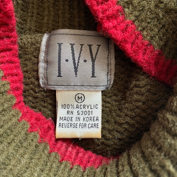Vintage Ivy : leaf detail sweater - Picture 7 of 9
